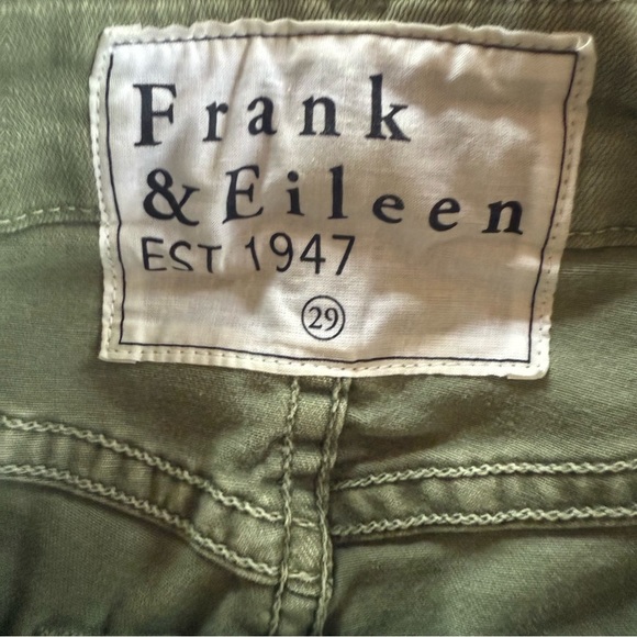 Frank & Eileen Olive Green Sligo Jeans Size 29 - Picture 5 of 11